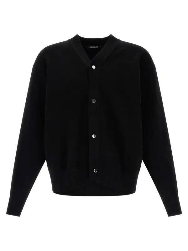 'Le Cardigan Doppio' cardigan JACQUEMUS Black