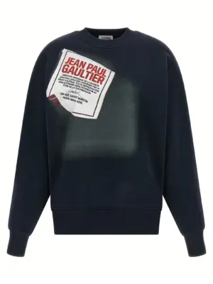 'The Blue Gaultier Label' sweatshirt JEAN PAUL GAULTIER Blue