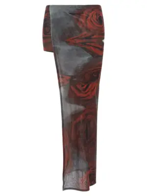 'The Red Blurry Roses' skort 2504WSK016M011P010230 JEAN PAUL GAULTIER Multicolor