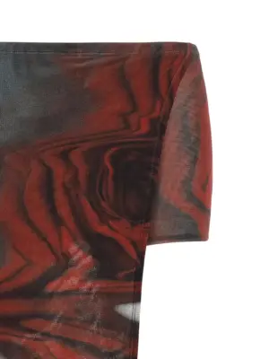 'The Red Blurry Roses' skort Woman JEAN PAUL GAULTIER Multicolor