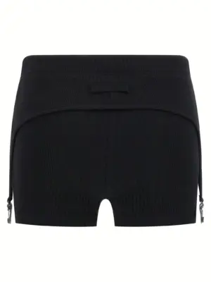 'The Black Garter' shorts 2504WTR038J01400 JEAN PAUL GAULTIER Black