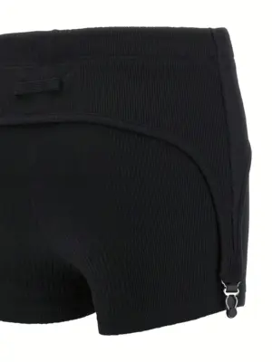 'The Black Garter' shorts 100% cotton JEAN PAUL GAULTIER Black