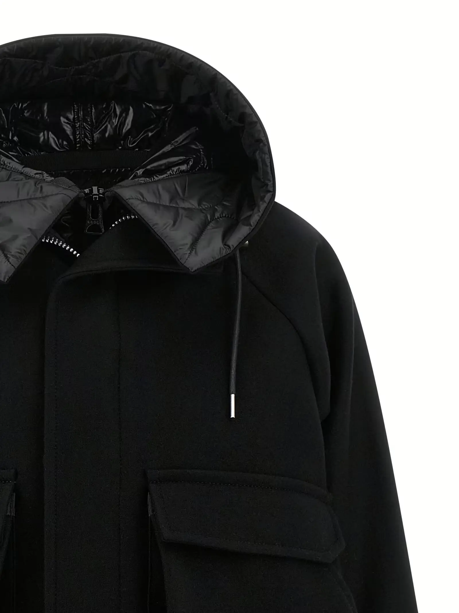 Блузон Melton Sacai Чорний 3 'Melton' blouson Woman SACAI Black