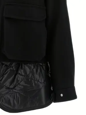'Melton' blouson 100% wool SACAI Black