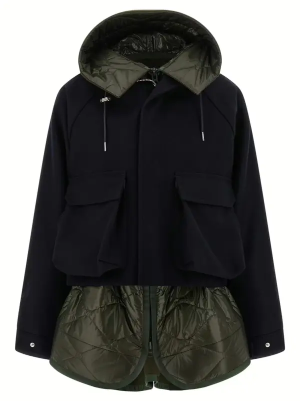 'Melton' blouson SACAI Multicolor