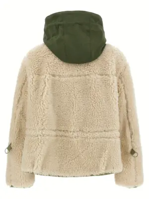 Teddy blouson 2508076063 SACAI White