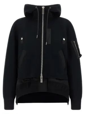 'Sponge' hoodie SACAI Black