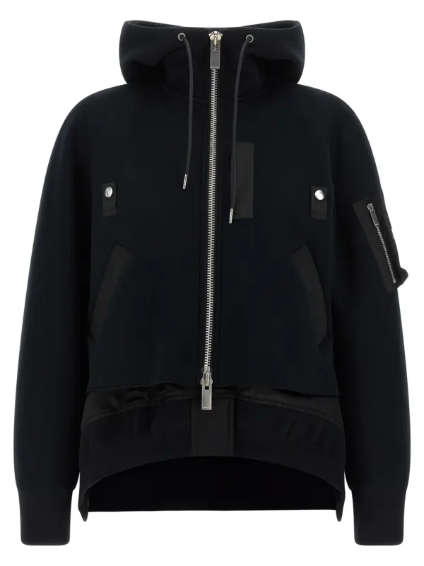 'Sponge' hoodie SACAI Black
