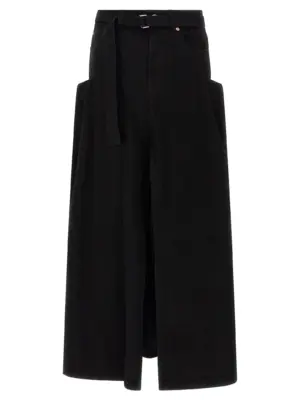 Denim skirt SACAI Black