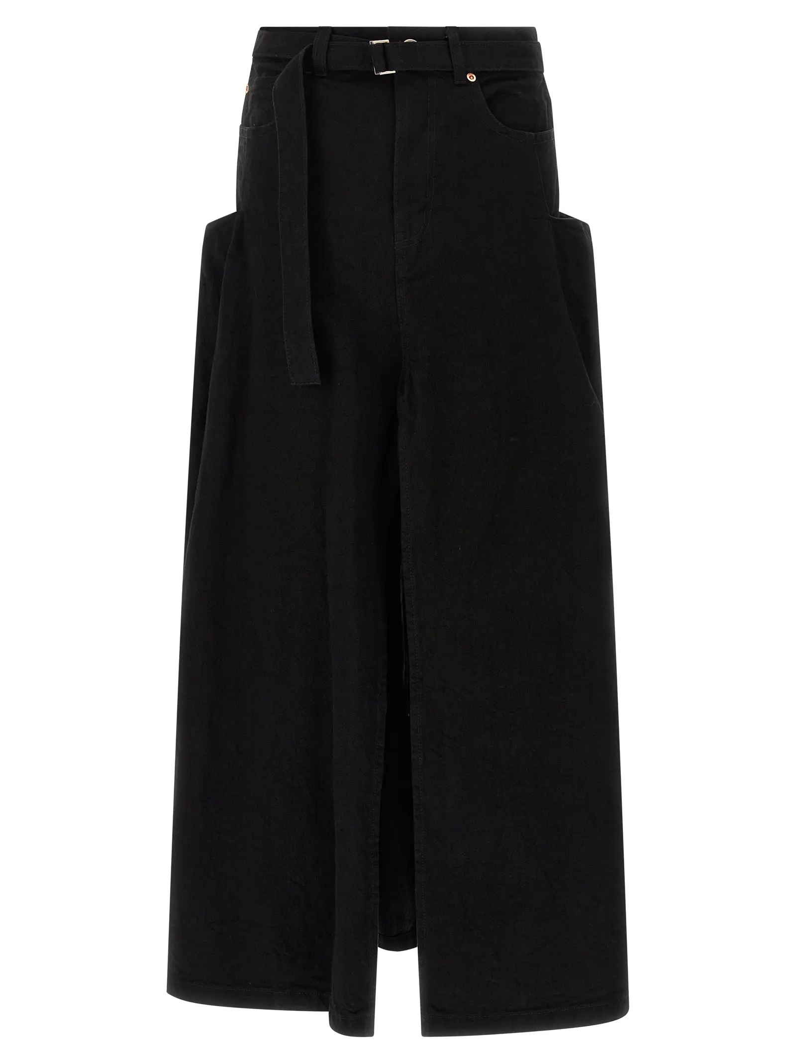 Спідниця джинсова Denim Sacai Чорна 1 Denim skirt SACAI Black