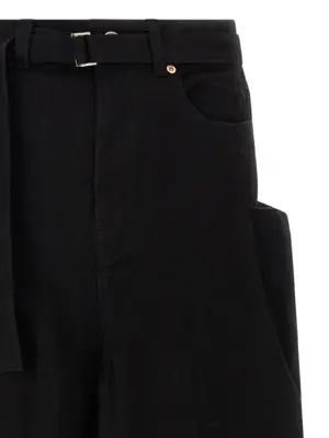 Denim skirt Woman SACAI Black