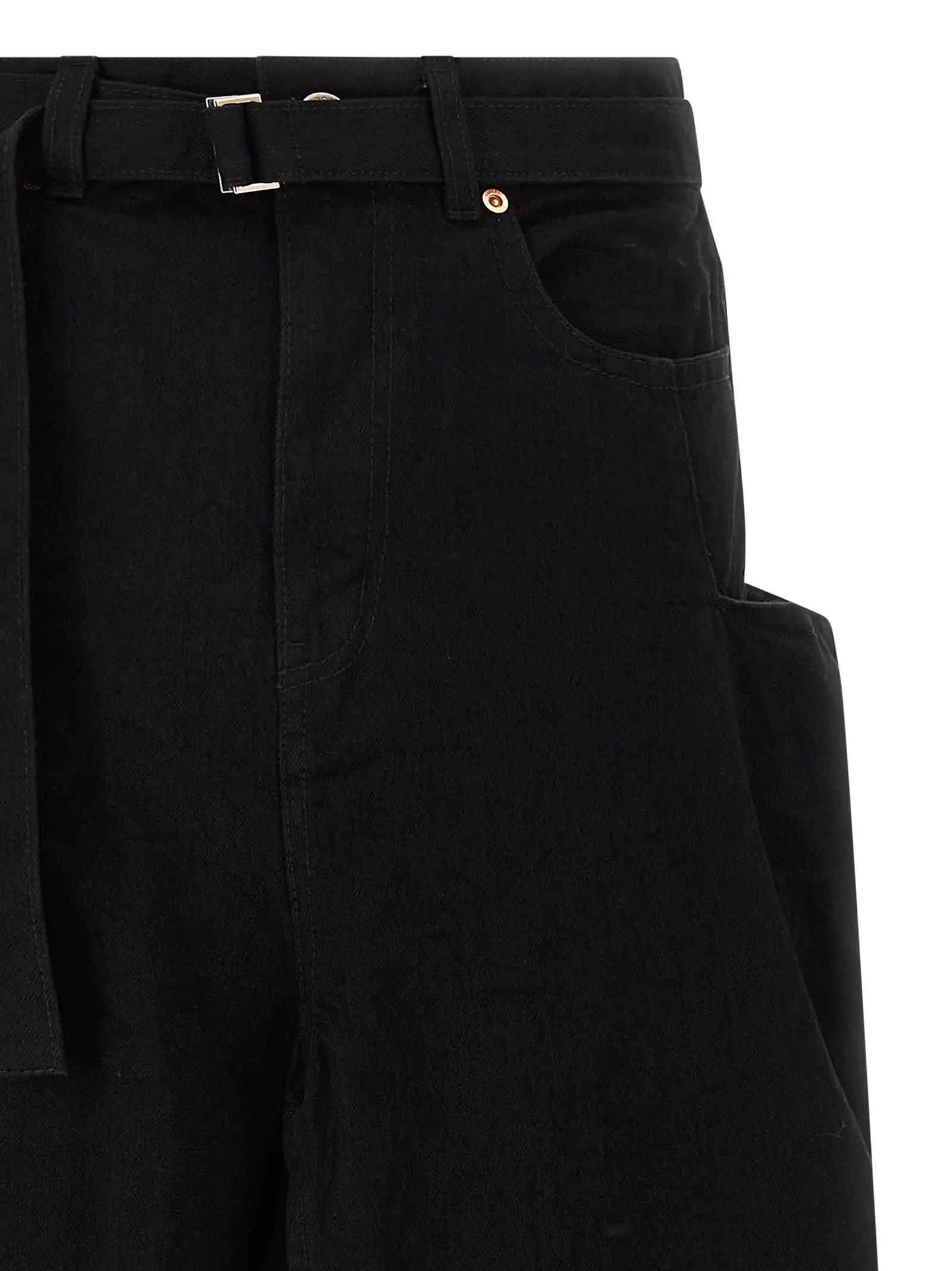 Спідниця джинсова Denim Sacai Чорна 3 Denim skirt Woman SACAI Black