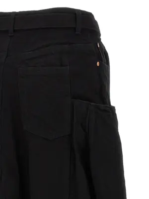 Denim skirt 100% cotton SACAI Black