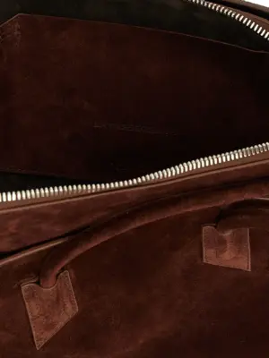 'La Passeggiata' shopping bag 100% calfskin leather THE ATTICO Brown