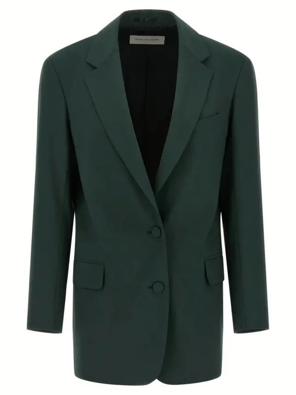 'Basti' blazer DRIES VAN NOTEN Green