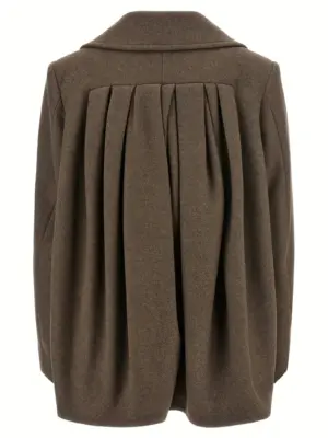 'Vafel' coat 2520105402216811 DRIES VAN NOTEN Gray