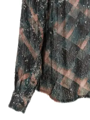 'Chowy EMB' shirt 100% hp DRIES VAN NOTEN Green