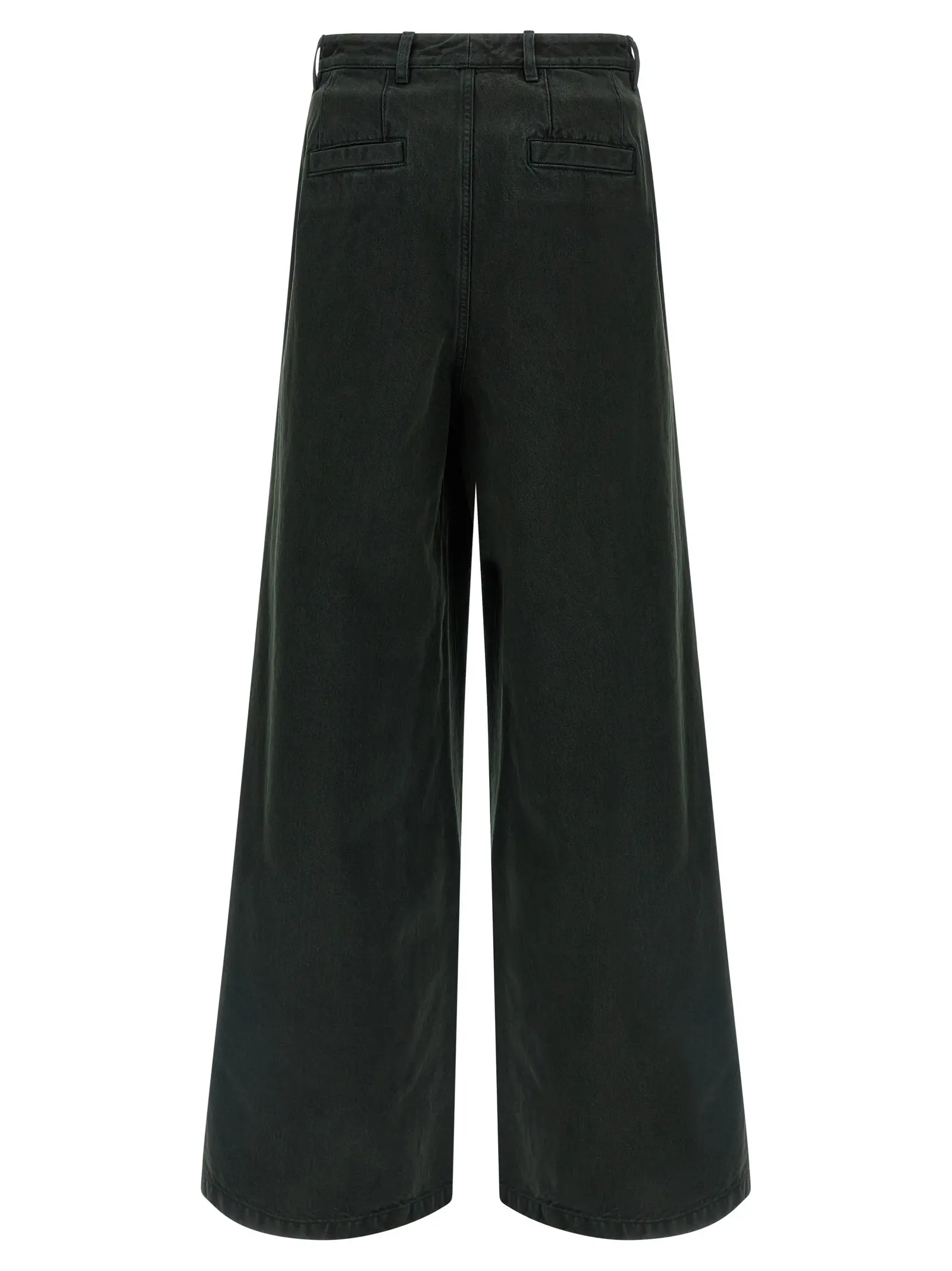 Джинси Velvet insert Dries Van Noten Зелені 2 Velvet insert jeans 2520109582397508 DRIES VAN NOTEN Green