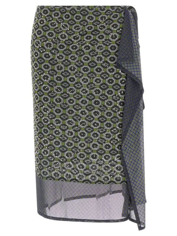 'Homili' skirt DRIES VAN NOTEN Multicolor