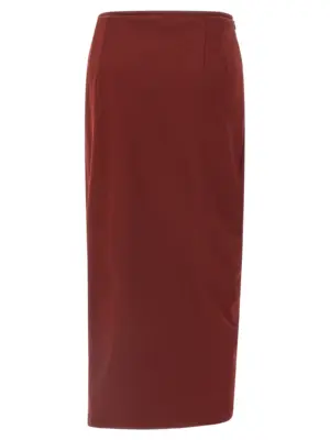 'Hanam' skirt 2520111402611374 DRIES VAN NOTEN Bordeaux