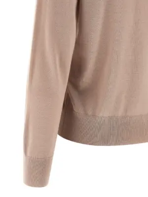 'Tuno' polo shirt 100% merino wool DRIES VAN NOTEN Pink