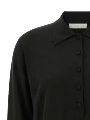 'Tuno' polo shirt Woman DRIES VAN NOTEN Black