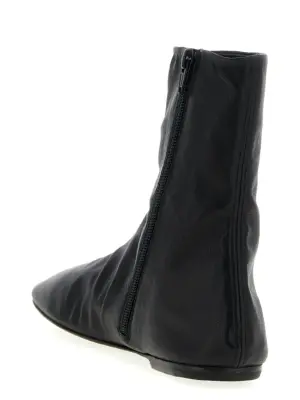 Leather ankle boots Woman DRIES VAN NOTEN Black
