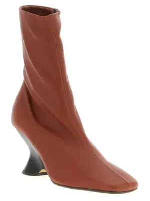 'W.L.' ankle boots 252011704140360 DRIES VAN NOTEN Brown