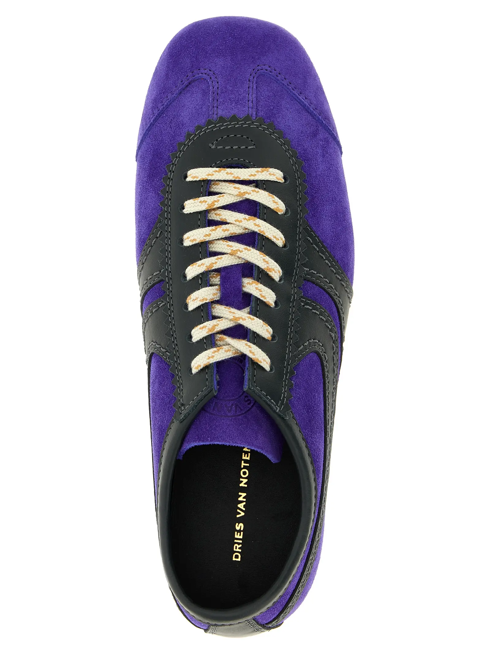 Кросівки замшеві Dries Van Noten Фіолетові 4 Suede sneakers 100% calfskin leather (Bos Taurus) DRIES VAN NOTEN Purple