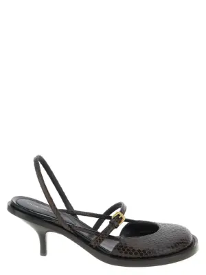 Leather slingback DRIES VAN NOTEN Brown