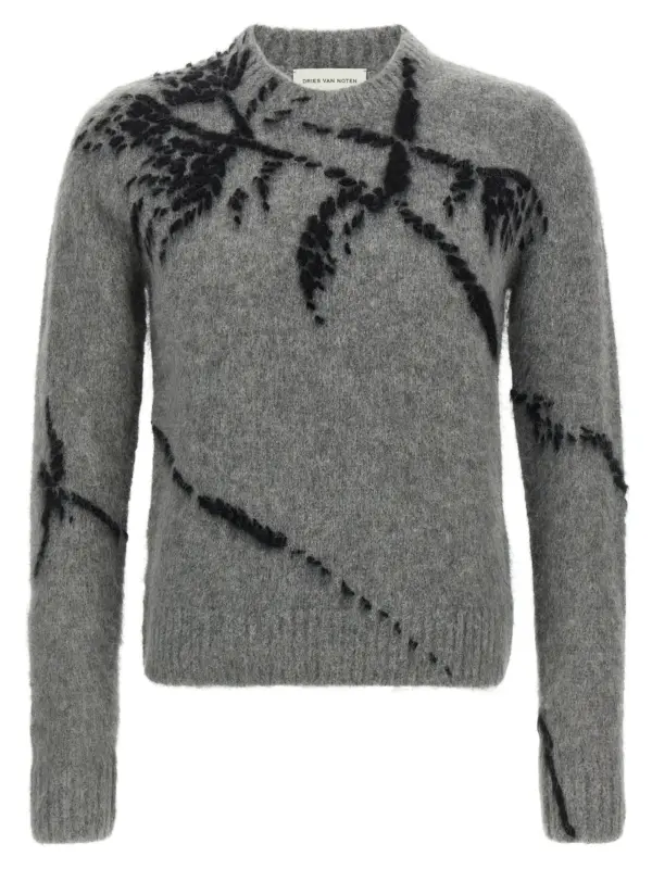 'Mouche' sweater DRIES VAN NOTEN Gray