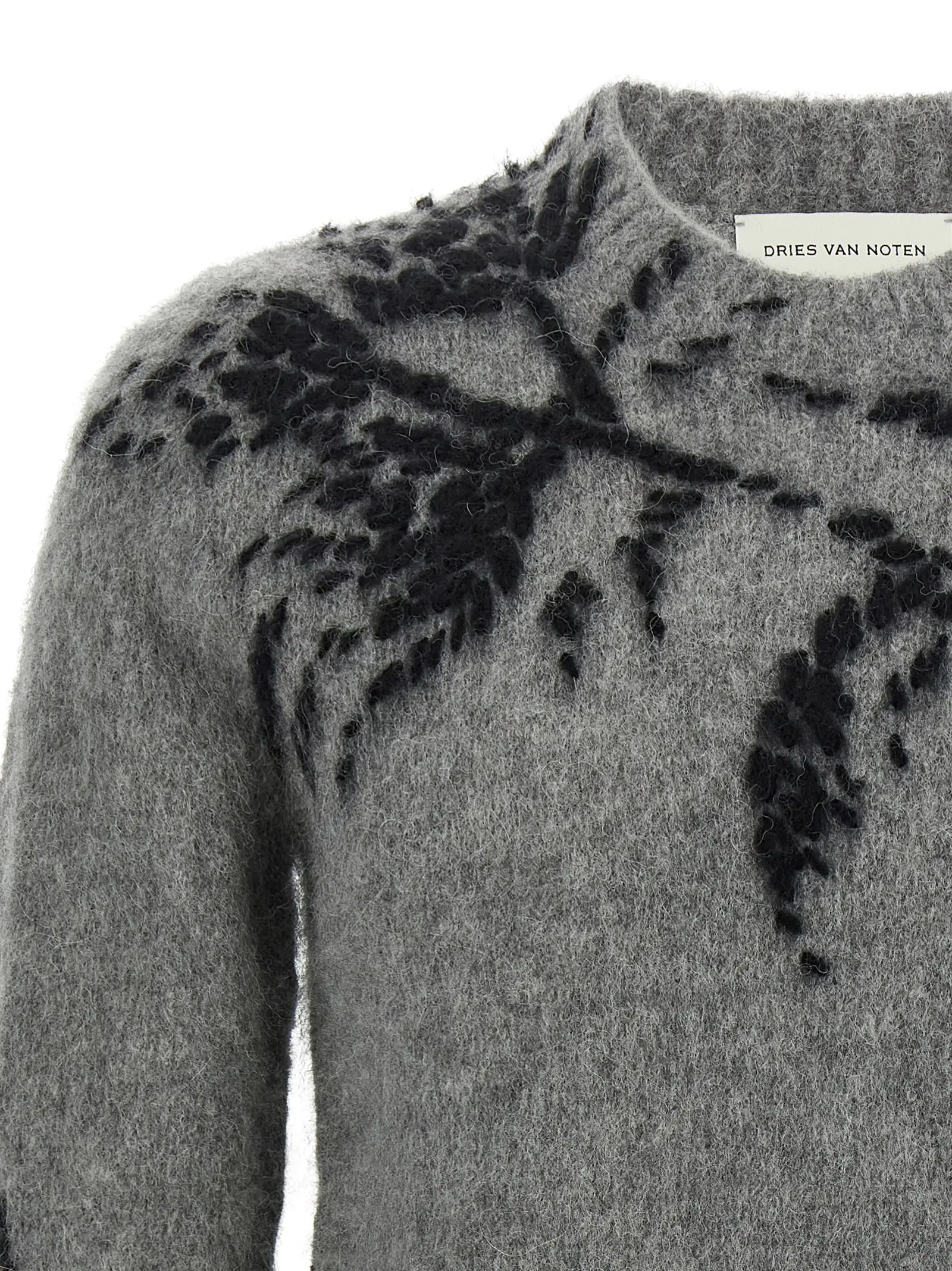 Светр Dries Van Noten Mouche Сірий 3 'Mouche' sweater Man DRIES VAN NOTEN Gray