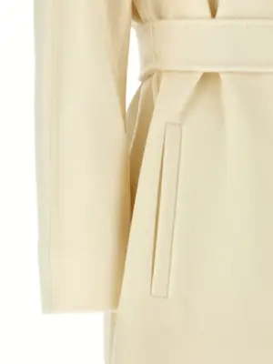 'Dravenna' coat 100% virgin wool MAX MARA STUDIO White