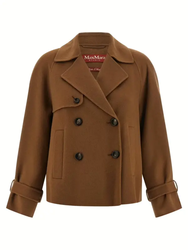 'Nupar' coat MAX MARA STUDIO Brown