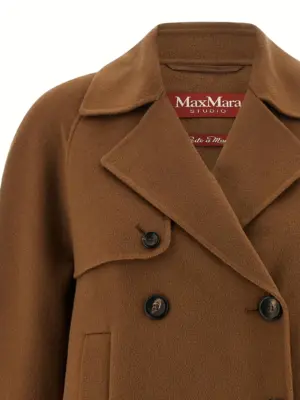 'Nupar' coat Woman MAX MARA STUDIO Brown