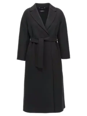 'Esturia' coat MAX MARA 'S Black
