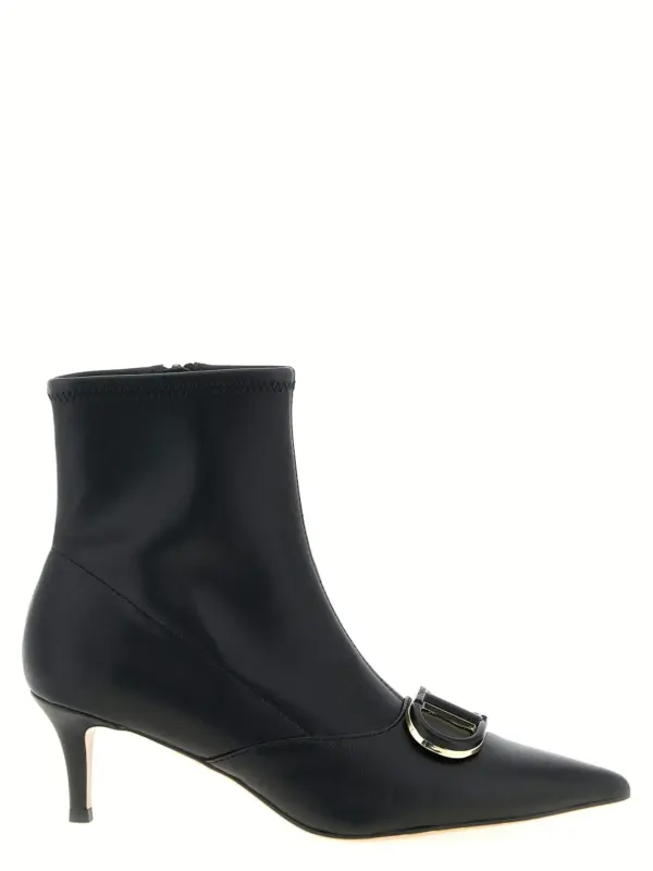 'Oval T' ankle boots TWIN SET Black