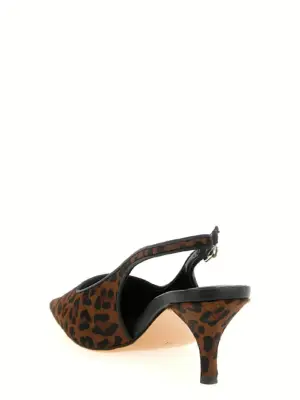 Animal print slingbacks Woman TWIN SET Brown