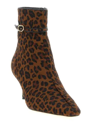 Animal print ankle boots 252TCP22212618 TWIN SET Brown