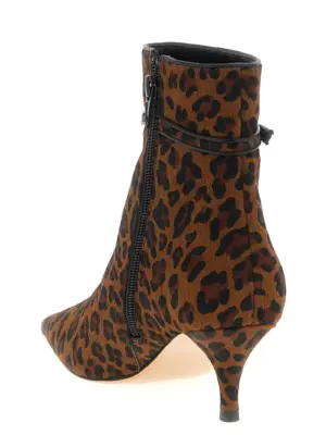 Animal print ankle boots Woman TWIN SET Brown
