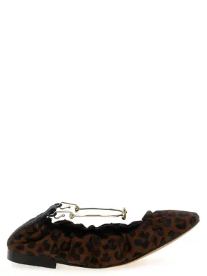 Animal print ballet flats TWIN SET Brown
