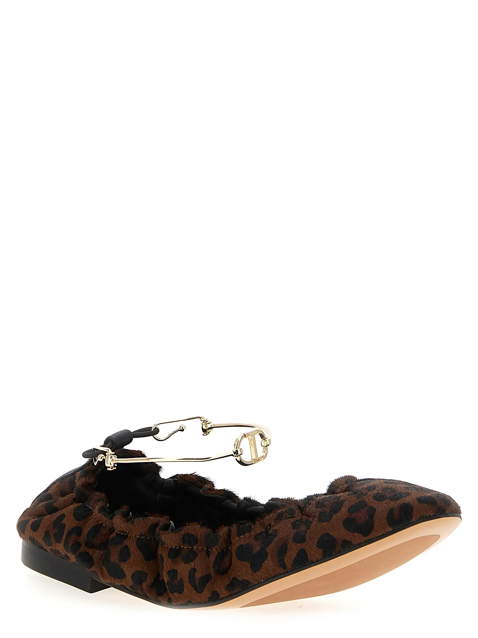 Балетки Twin Set Animal print Коричневі 2 Animal print ballet flats 252TCP22412618 TWIN SET Brown