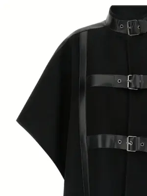 Wool cape Woman TWIN SET Black