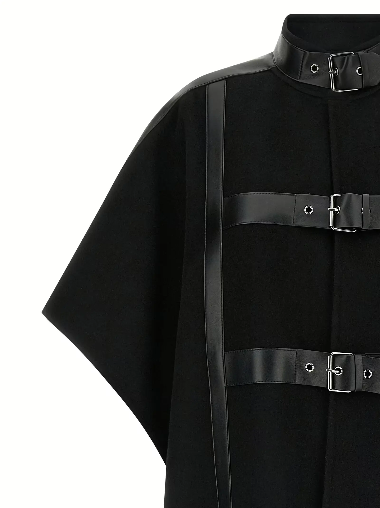 Кейп вовняний Twin Set Чорний 3 Wool cape Woman TWIN SET Black