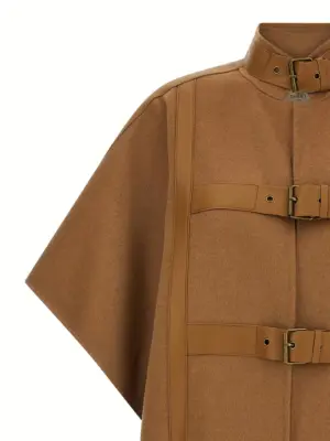 Wool cape Woman TWIN SET Beige