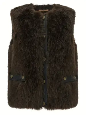 Fur vest TWIN SET Multicolor