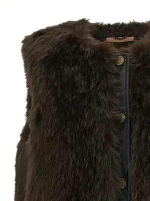 Fur vest Woman TWIN SET Multicolor