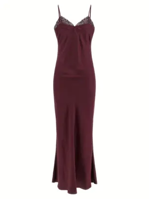 Slip dress TWIN SET Bordeaux