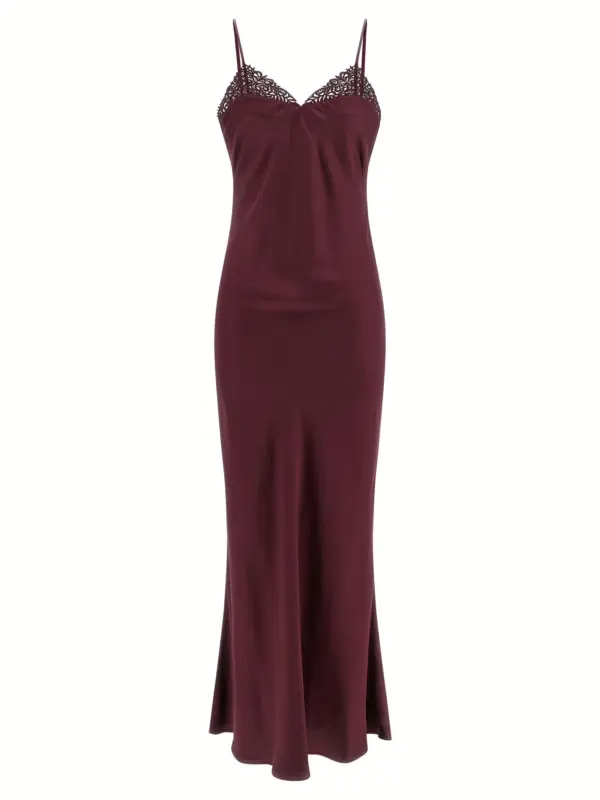 Slip dress TWIN SET Bordeaux