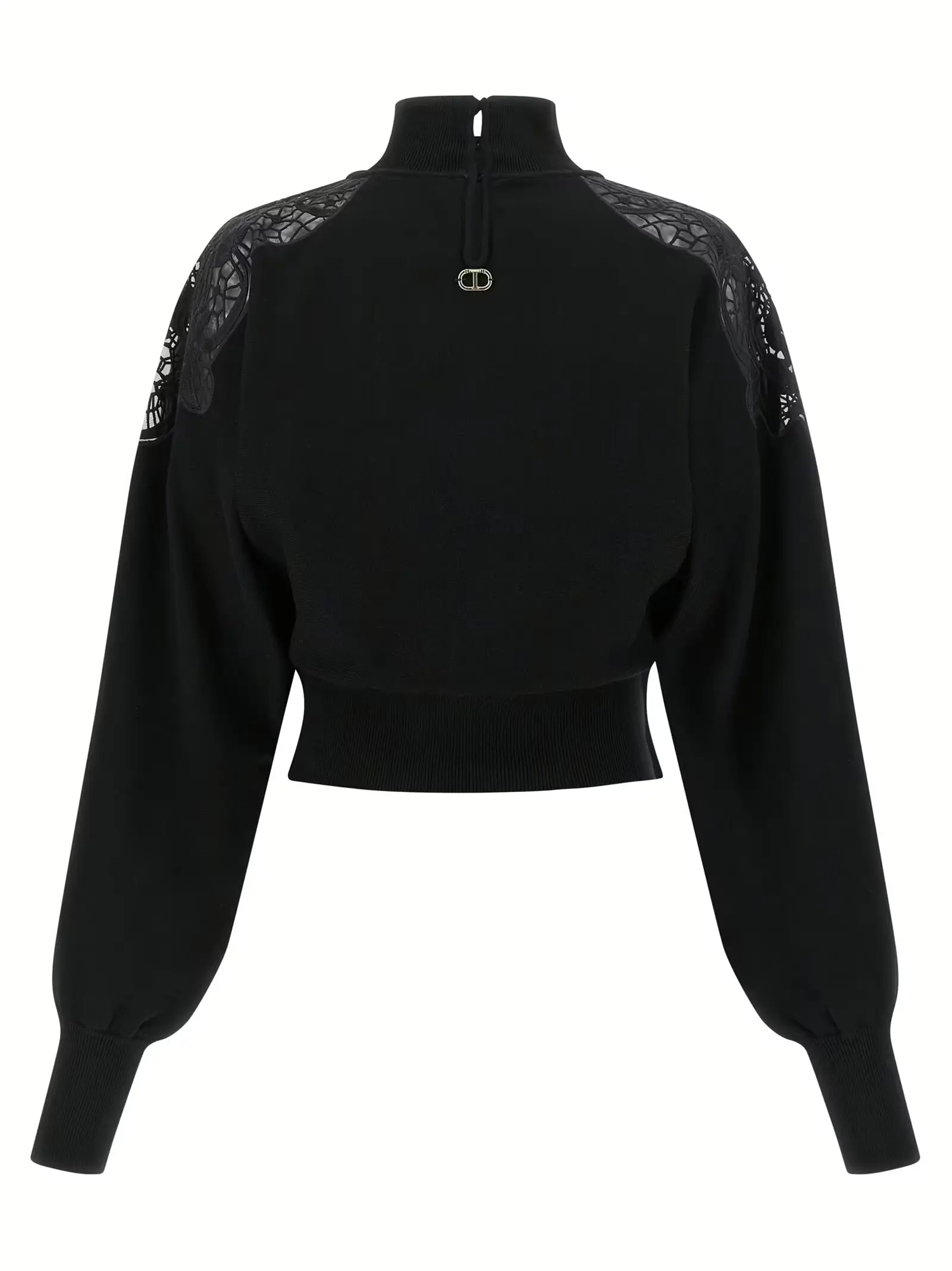 Светр Twin Set Tulle lace Чорний 2 Tulle lace sweater 252TP340600006 TWIN SET Black